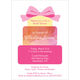 Pink Cake Shower Invitations Image 1 of 4